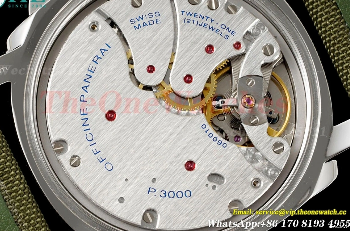 Dial SS 47mm HWF NY Luminor PAM606 Black A3000 0129